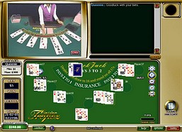 Blackjack avec croupier r�el