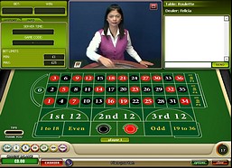 Roulette avec croupier r�el